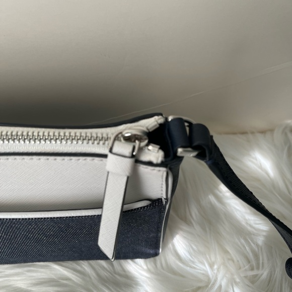 Kate Spade denim and white crossbody purse - Picture 5 of 7